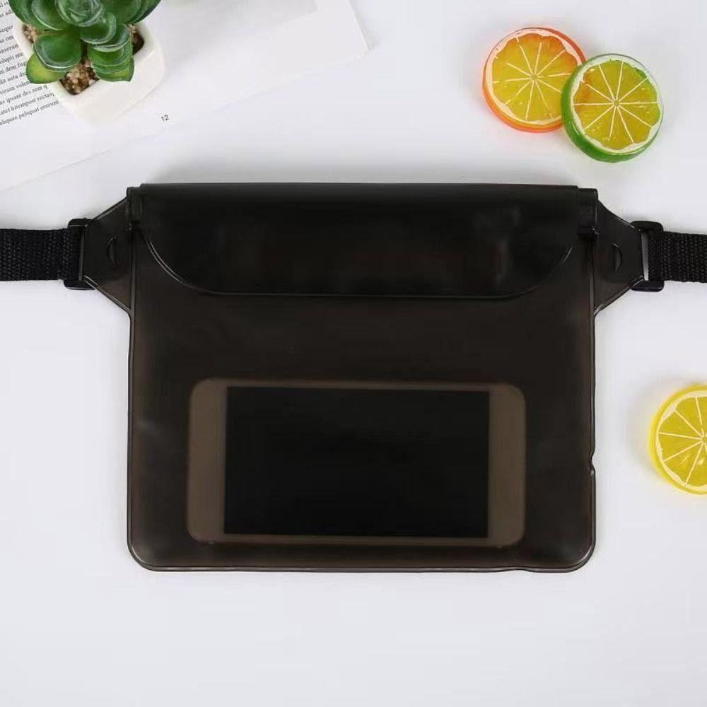 Thicken Waist Waterproof Bag Transparent Swimming Storage Bag Waterproof Phone Bag  Boating