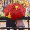 Pikachu and Eevee  pattern, automatic folding umbrella, portable and foldable design, 8 ribs, a Christmas or birthday gift.