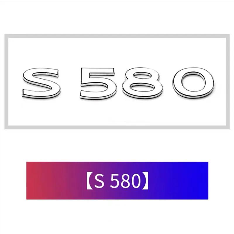 Car Trunk Letters Logo Chrome Decals Emblem Badge Sticker For Benz Maybach S480 S580 S600 S680 GLS480 GLS580 GLS600 GLS680
