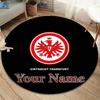 Eintracht Frankfurt Custom Name Round Area Rug,Carpet Rug for Living Room Bedroom Sofa Playroom Decor,Non-slip Floor Mat