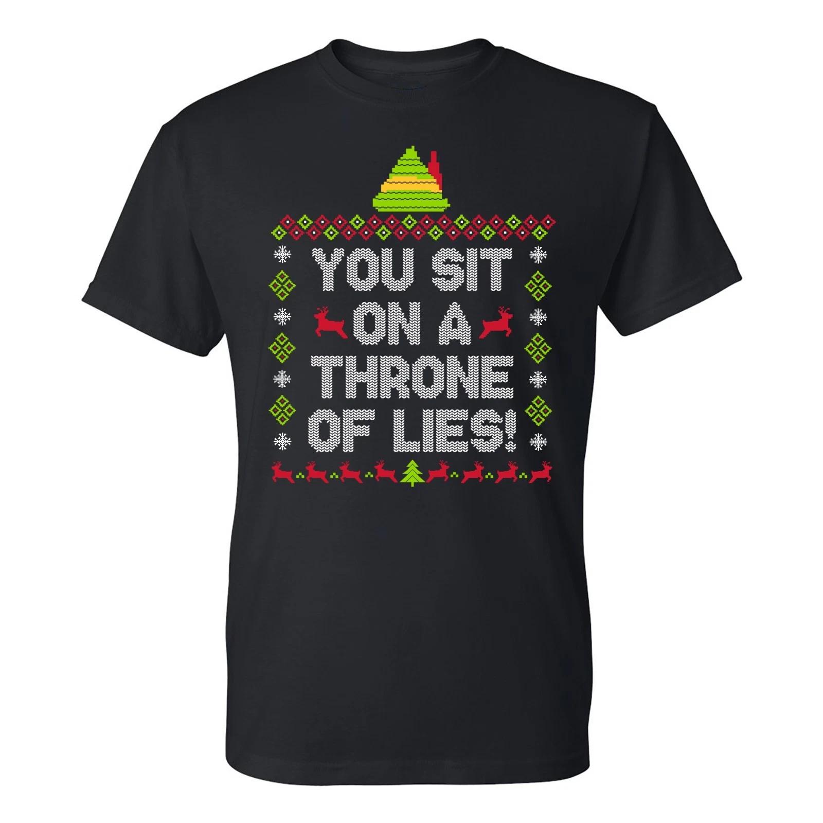 UGP Campus Apparel Thrones of Lies - Funny Christmas Movie T-Shirt L