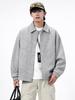 Men's 2025 Autumn Loose Retro Workwear Jacket - Hong Kong Style, Casual & Versatile Lapel Outerwear