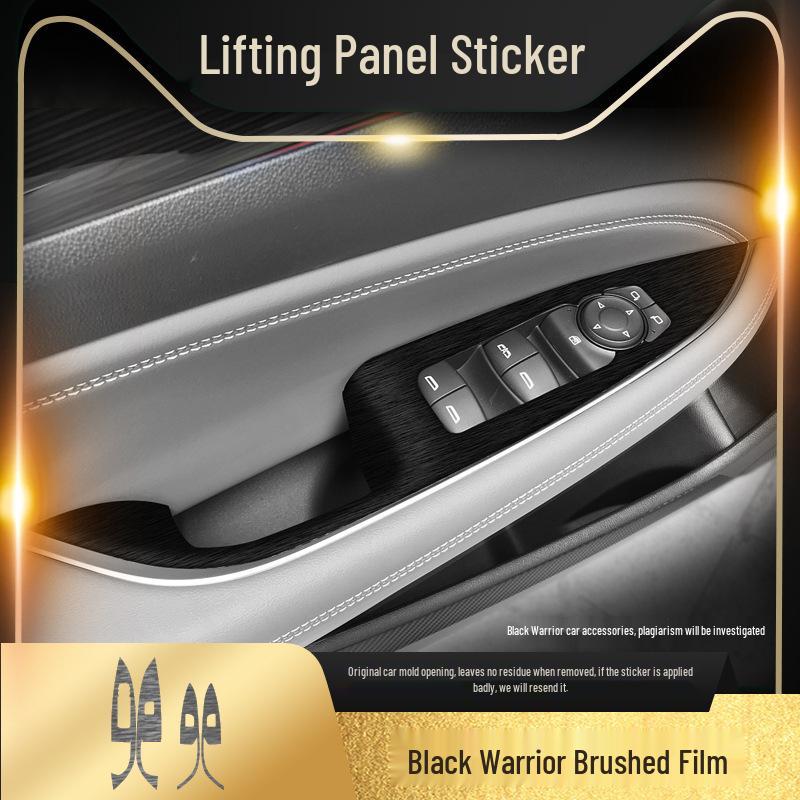 

Black Warrior Brushed Car Sticker for Buick Regal 17-21: Interior Modification Central Control Decoration