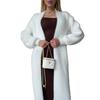 Mink Velvet Long Cardigan Sweater for Women, Loose Loose Lazy Style for Autumn and Winter, Fluffy and Soft, Layered with a Knit Jacket