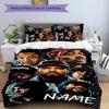 3pcs Rapper2 Cover Set - Personalized Name, HD Printed Bedding with 1 Cover and 2 Pillowcases - Perfect for Home Decor, Easy Care