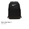 Nike Polyester Backpack Unisex Black BA5954-010