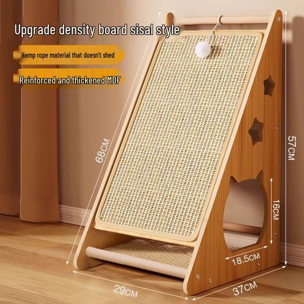 Sisal Katzenkratzbrett: Vertikal, Kratzfest, Langlebig, Schmutzabweisend, Sofaschutz, Katzenkrallenkissen