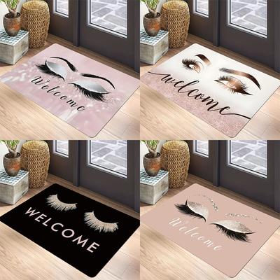 Wimpers Print Vloermat Polyester Huis Tapijt Antislip Entreekleed Woonkamer Badkamer Slaapkamer Keuken Deurmat