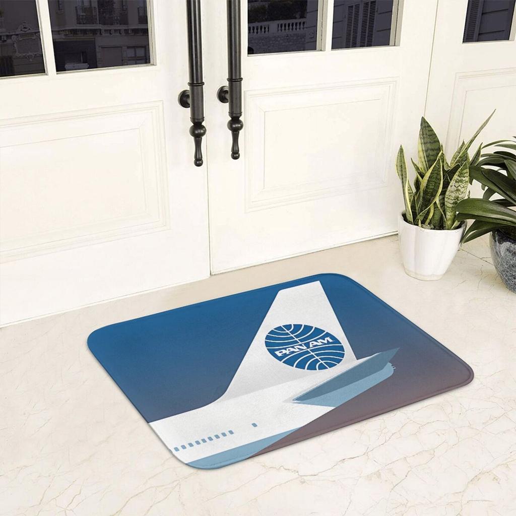 1PC Plane Pattern Kitchen Rugs Non-Slip Door Mats Pop Design Bathroom Rug Bath Mat Carpet for Home Sink Laundry Decor