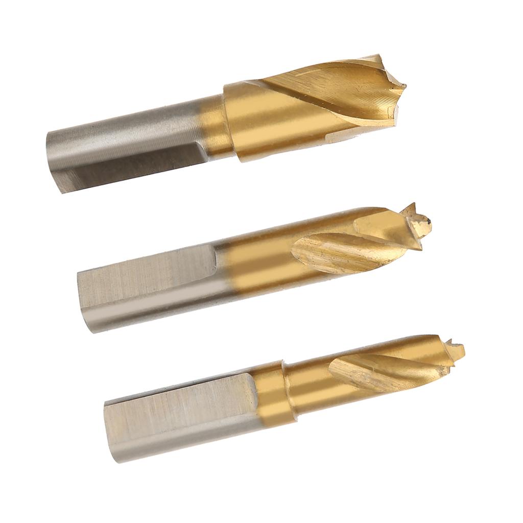 3 Stück HSS CO Kobalt Punktschweißbohrer Set Kit Schweißschneider Schneidzubehör 1/4 Zoll 5/16 Zoll 3/8 Zoll Punktschweißbohrer Bohrer