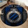 Club Brugge KV Custom Name Round Area Rug,Carpet Rug for Living Room Bedroom Sofa Playroom Decor,Non-slip Floor Mat