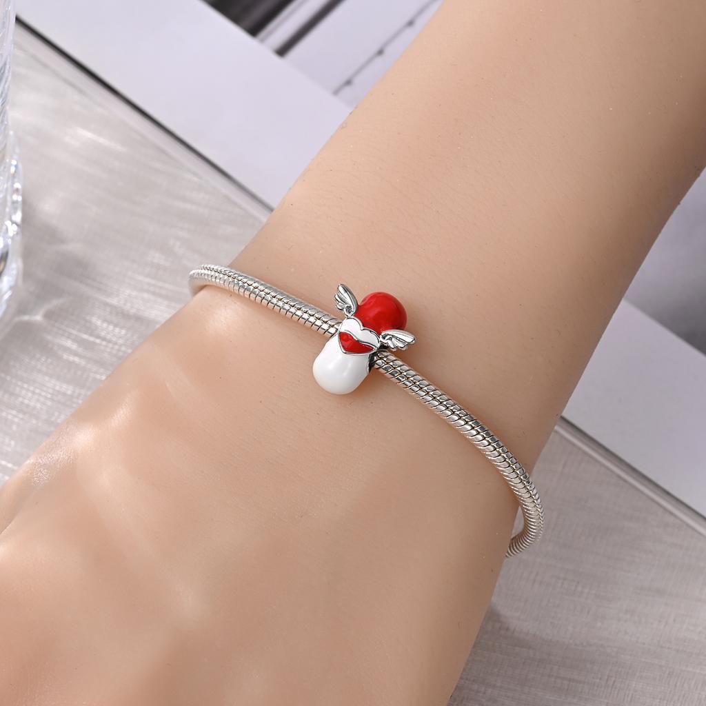 copper Charm Bead Charms Authentic Capsule Bead Charms Compatible With Bracelets Jewellery Diy Ladys Gift Accessory