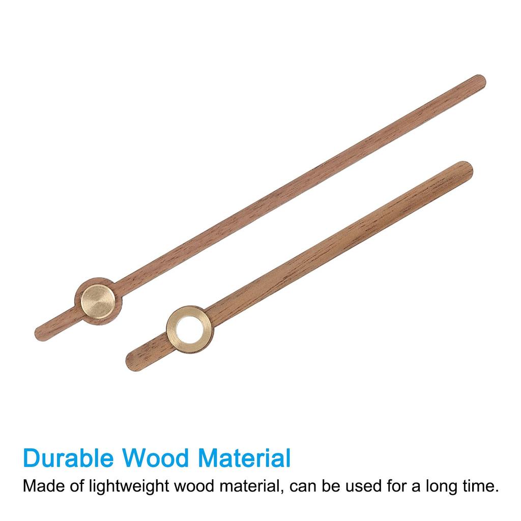 PATIKIL Clock Hand Replacement 4 Wooden Mechanical Movement Hand for Wall Clock DIY Home Art E2 Kit, Sets, Parts, 10-inch Repair, Decoration,