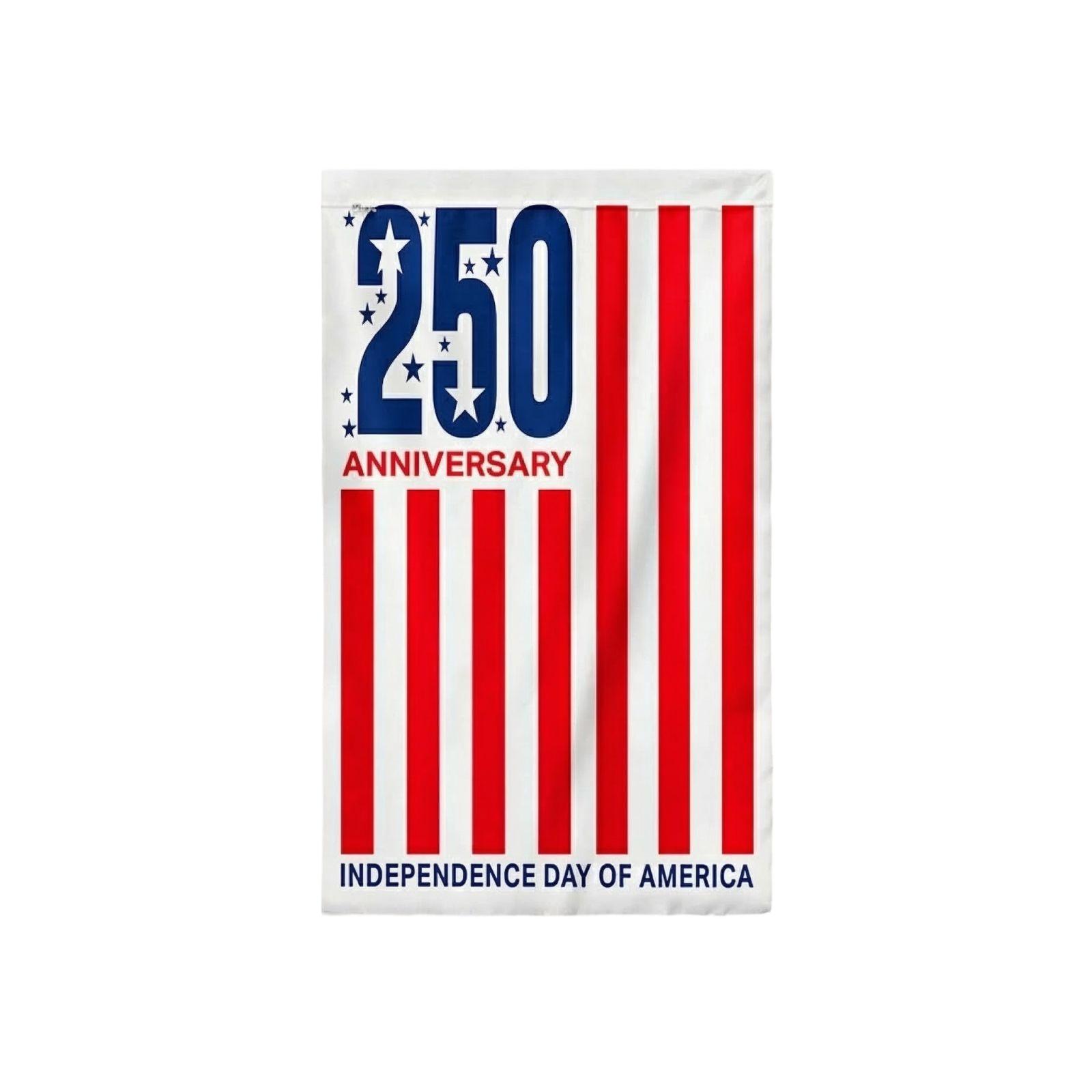 

250th Anniversary Garden Flag, Single Sided One Size