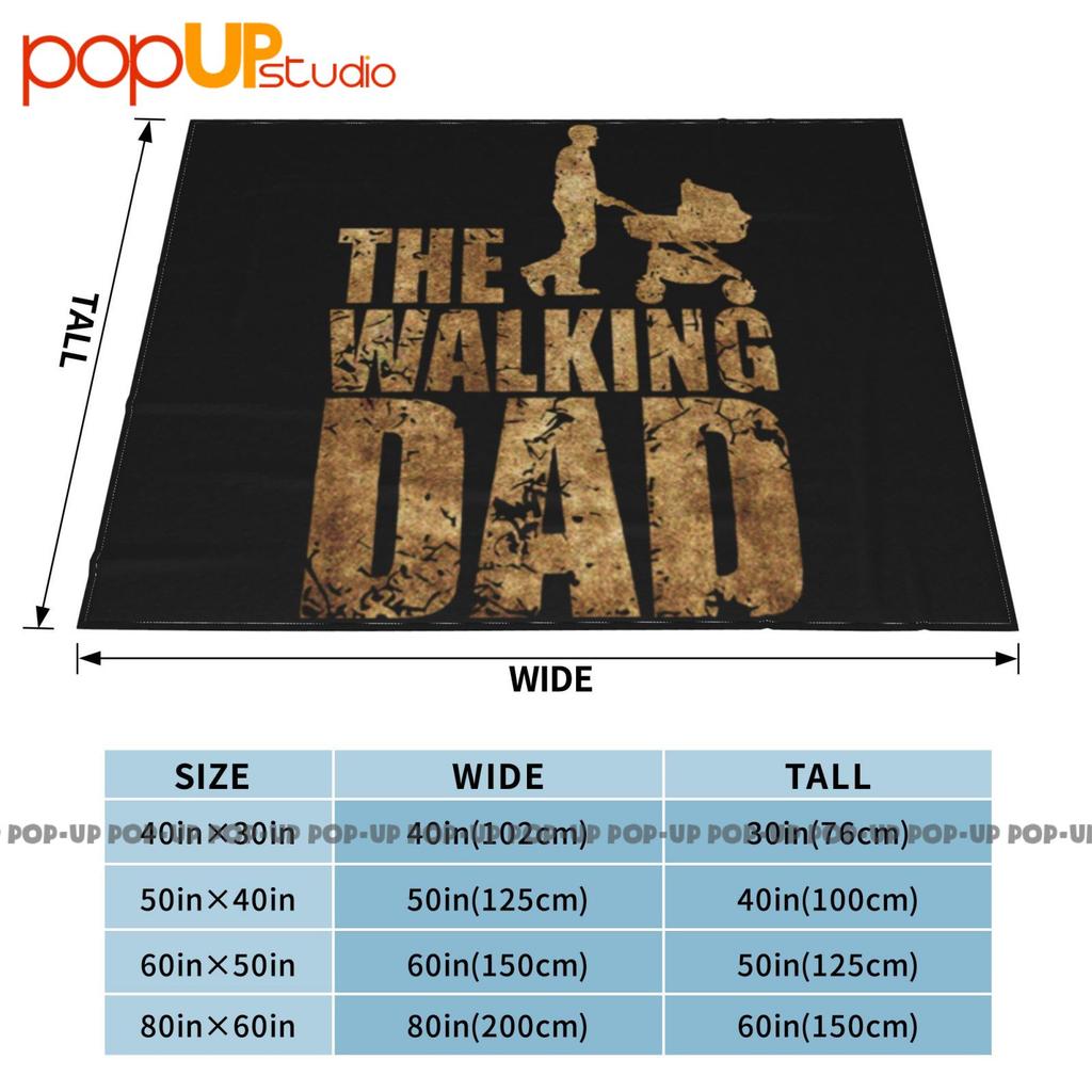 The Walking Dad Parody Papa Kinderwagen Vatertag Ultra-Soft Blanket Quilt Winter Sofa Cover Bed Covers