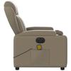 Electric Massage Chair Cappuccino Brown Faux Leather