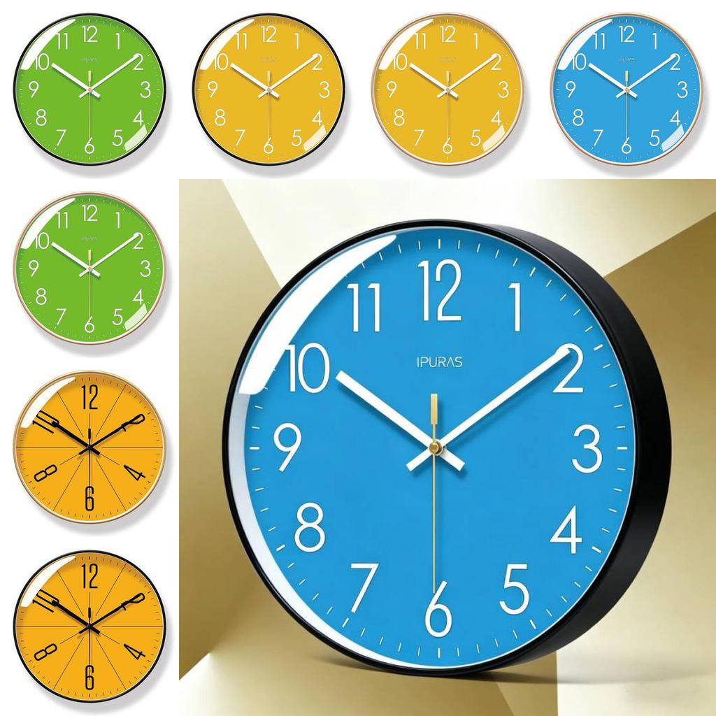 Minimalist Nordic Wall Clock With Quartz Movement For Living Room Decor