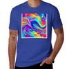 Abstract Badist Art: Vibrant Colors T-shirt summer top anime fitted t shirts for men