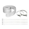 Protective Barrier Wrap Suit Easy Installation Insulation Versatiles Pipe for Heat Protecting