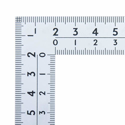 Shinwa Sokutei Wide Pita Curved Ruler, Silver, 30cm, Same Graduations On Front and Back, 8 Graduations, JIS 10035