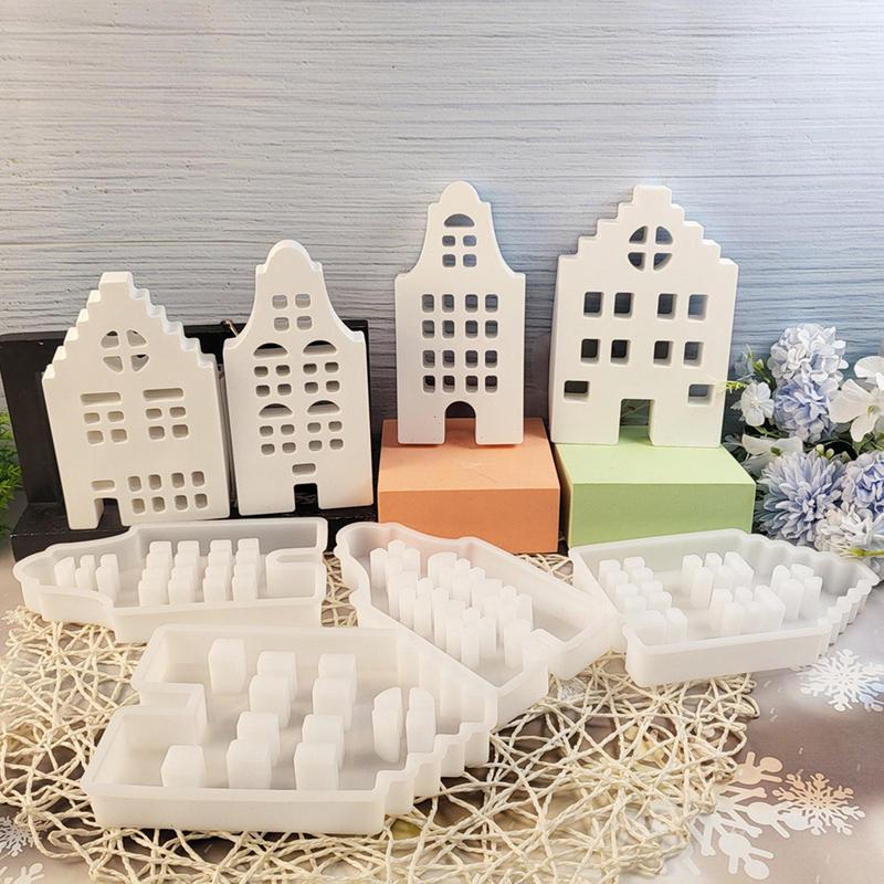 Home Resin Casting Mold 4 Pieces Creative Resin Mold Candle Mold Resin Casting Mold Silicone Mold Easy Release For Halloween