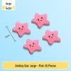 Magnetic Blackboard Stickers: Kids' Reward Magnets with Cartoon Stars, Flowers, and Smileys for Home & Classroom Whiteboards