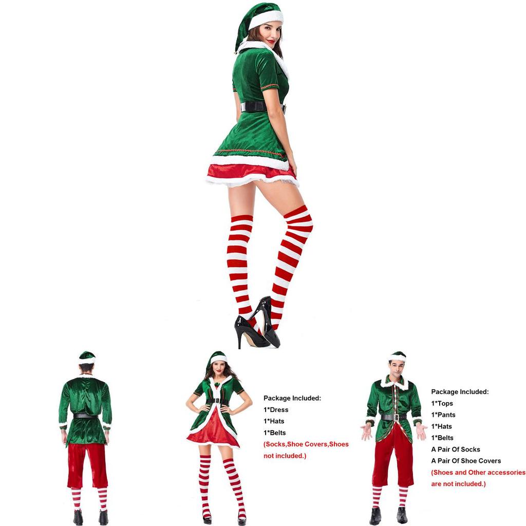High Quality Elf Cosplay Outfit For Couples Ideal For Christmas Celebrations
