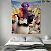 Brave Penguin Pattern Home Decor Tapestry, Wall Hanging, Decorative RV Wall Cloth.ZGT0914433