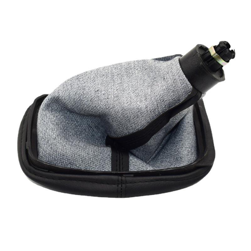 Schwarzer PVC Schaltknauf PU Staubschutz für Volkswagen Golf 35 Schalthebel