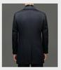 Herren Mittellanger Woll-Kaschmir-Mantel - Herbst Winter Lässiger Windbreaker Anzug