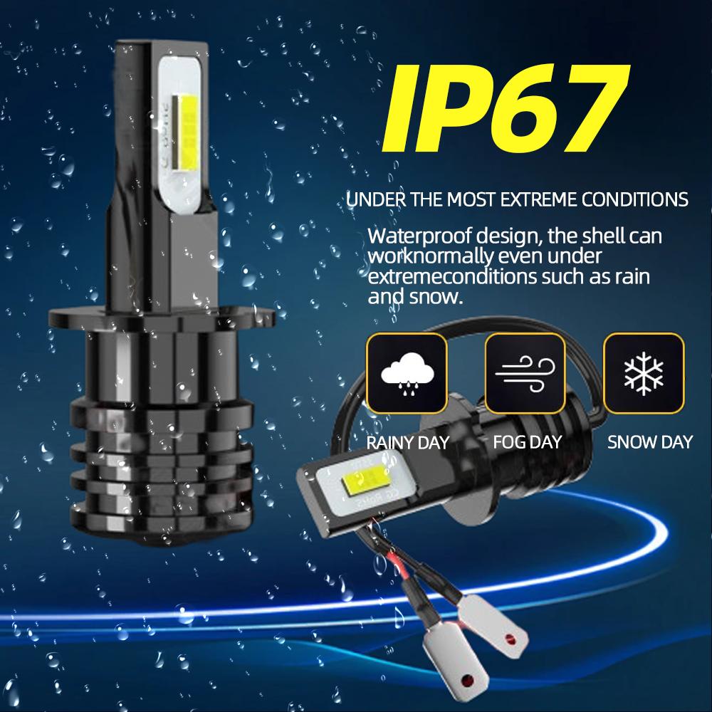 2pcs H3 LED Fog Light Accessories For VW PASSAT B5.5 2000 2001 2002 2003 2004 2005 Bulbs 7