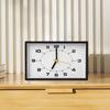 Analog Alarm Clock Quiet Battery Operated Plastic Minimalist Desk Analog Clock for Living Room Bedroom
