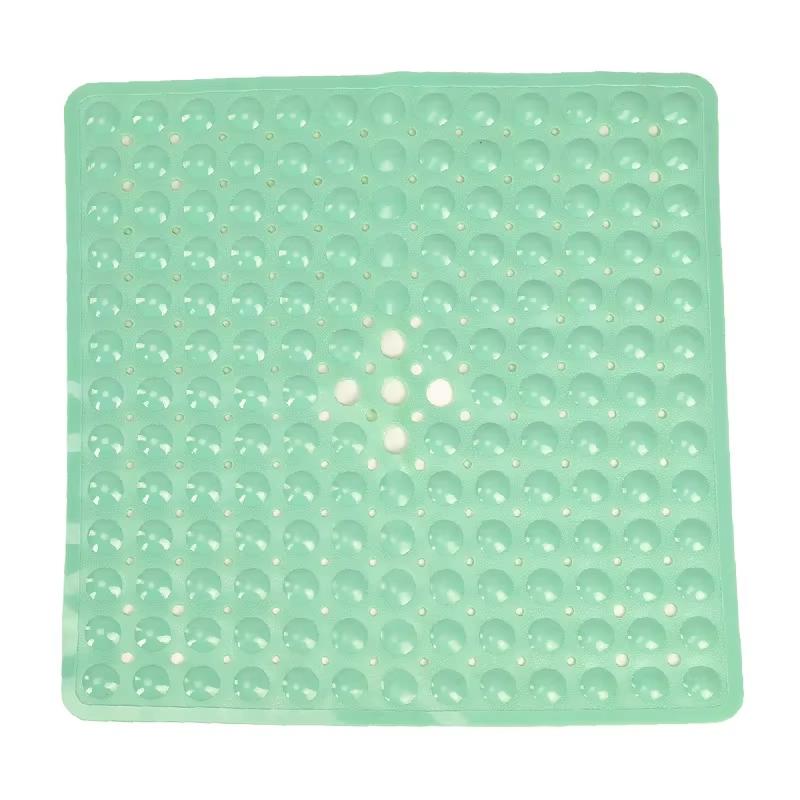 Čtvercová koupelnová předložka, Protiskluzová koupelnová předložka s přísavkami, Koupelnová předložka, Drenážní otvory, Lze prát v pračce