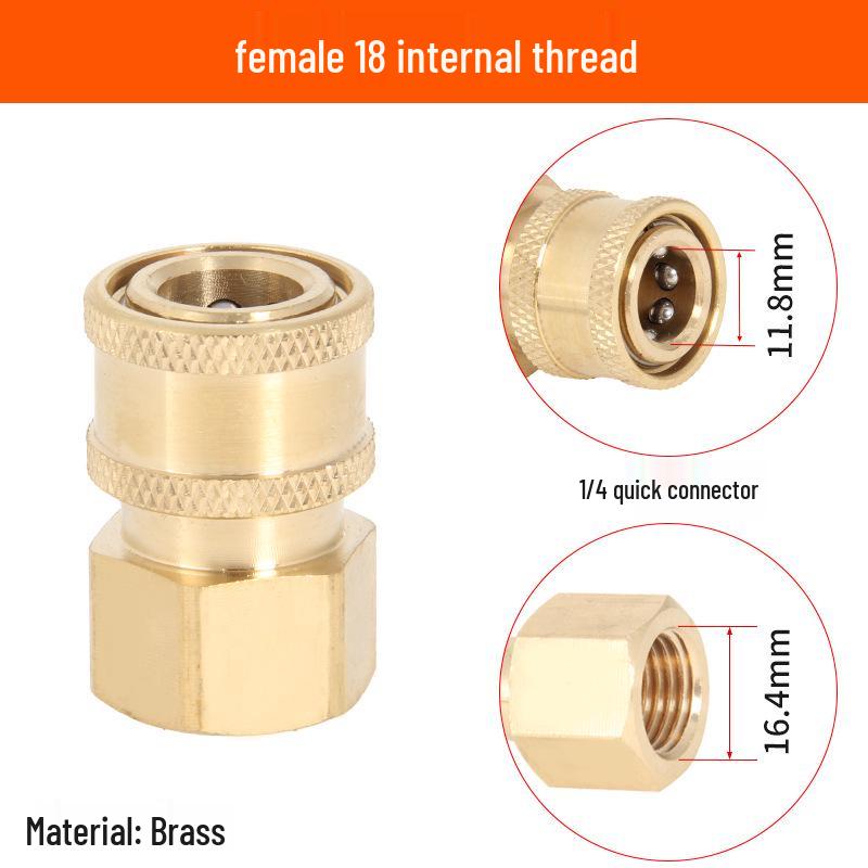 2-Point Brass Quick Connect High-Pressure Water Gun Hose for Car Washing and Cleaning 380.