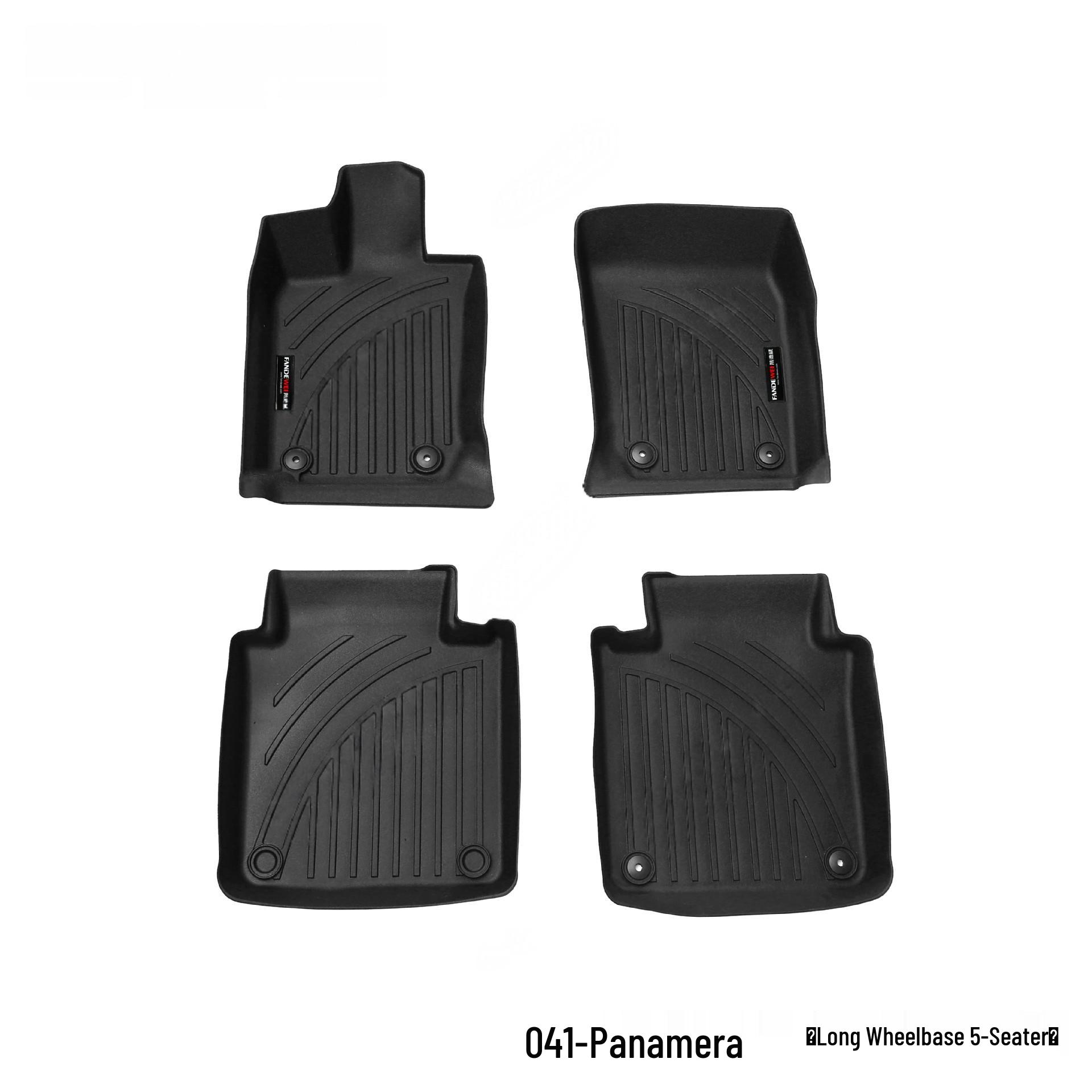 Porsche Panamera 2010-2018 TPE Waterproof All-Weather Custom-Fit 3D Floor Mats