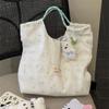 New cute floral shoulder canvas bag student female shoulder bag large capacity tote bag tote commuter bag