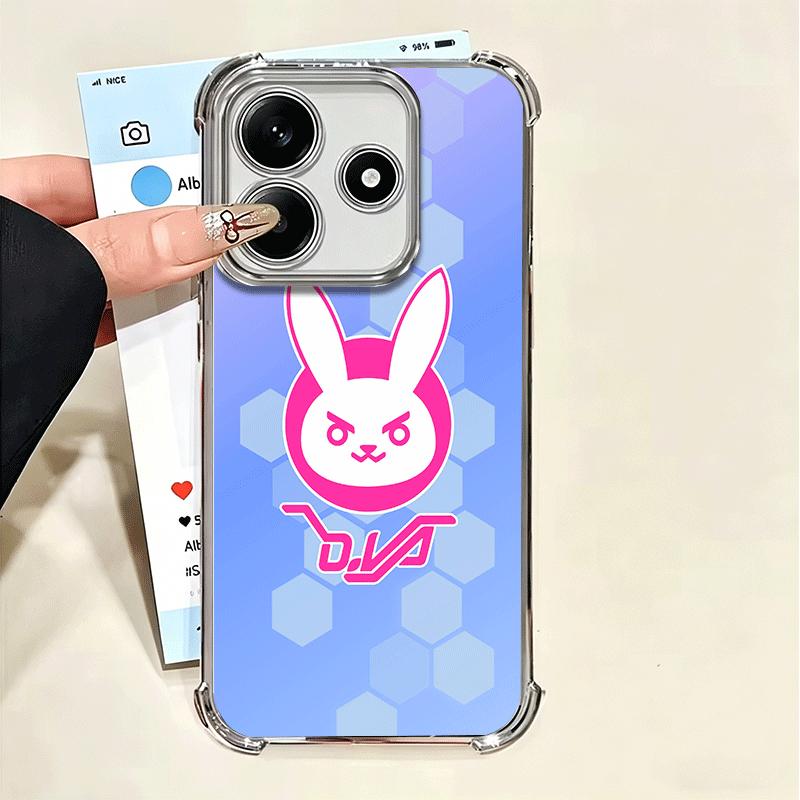 O-Overwatchs D-DVA Soft Phone Case For Xiaomi Poco X7 X8 Pro Max X6 X5 X3 F8 Ultra F7 M8 M7 M5S Redmi 15C 15A 15 14C 13C 12C 13