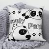 Square Pillow Cute Giant Panda Animal Pattern Cushion Cover Home Living Room Sofa Bedroom Decoration
