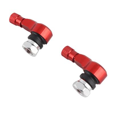 2 Stück 11,3 mm Motorrad Aluminiumräder Reiferventilschäfte 90 Grad Rot