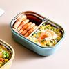 Lunch Box Stainless Steel Insulation Leakproof Cute Design Portable Bento Box for School Office Blue