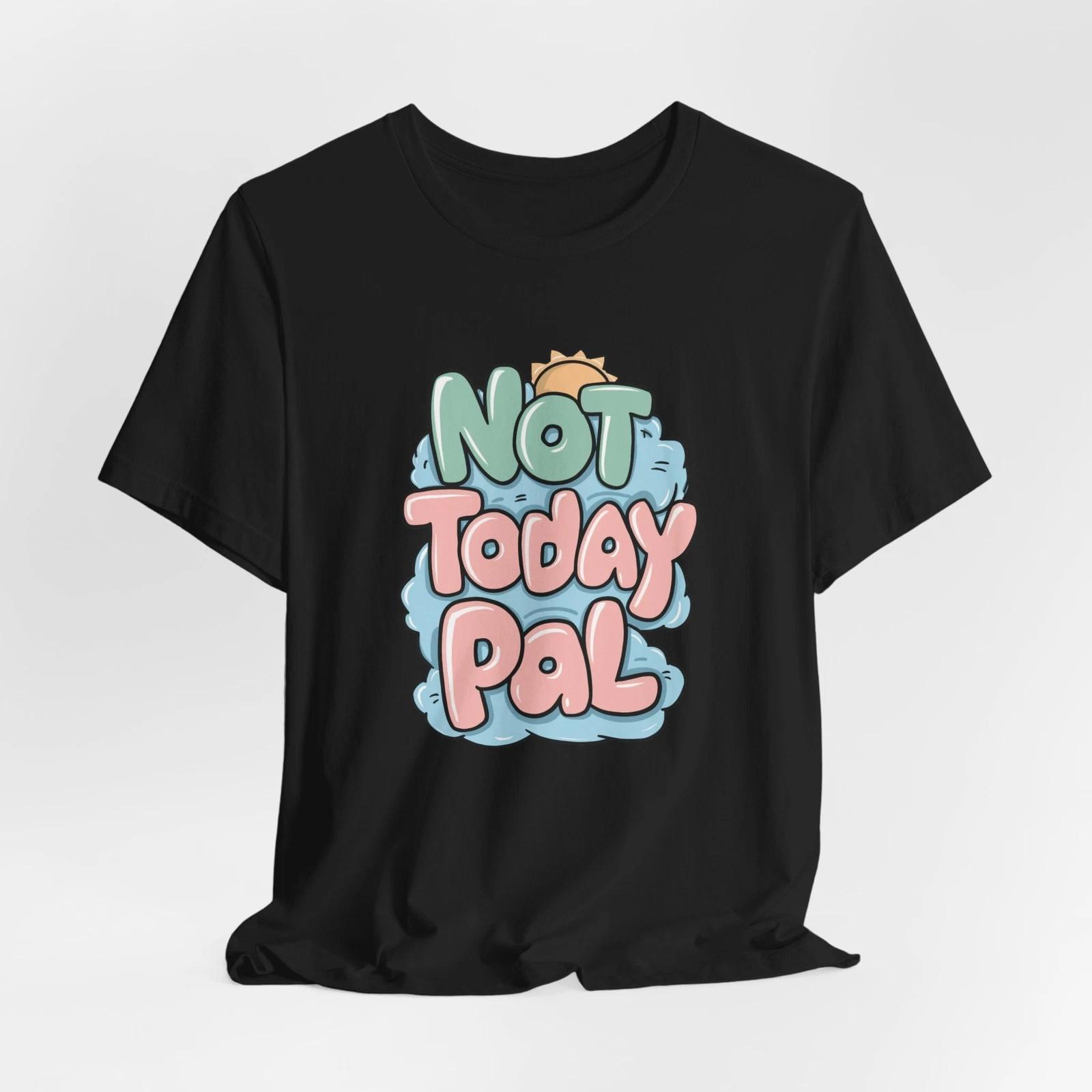 Not Today Pal Sunshine and Clouds Tee Gift for Optimists Cheerful Apparel L