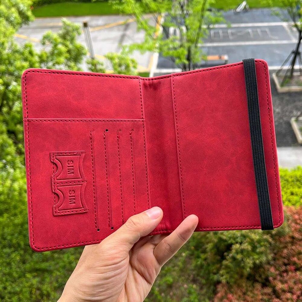 Reisezubehör Niederlande Reisepasshülle Nederland ID Bankkarte PU Leder Niederländische Reisepasshülle