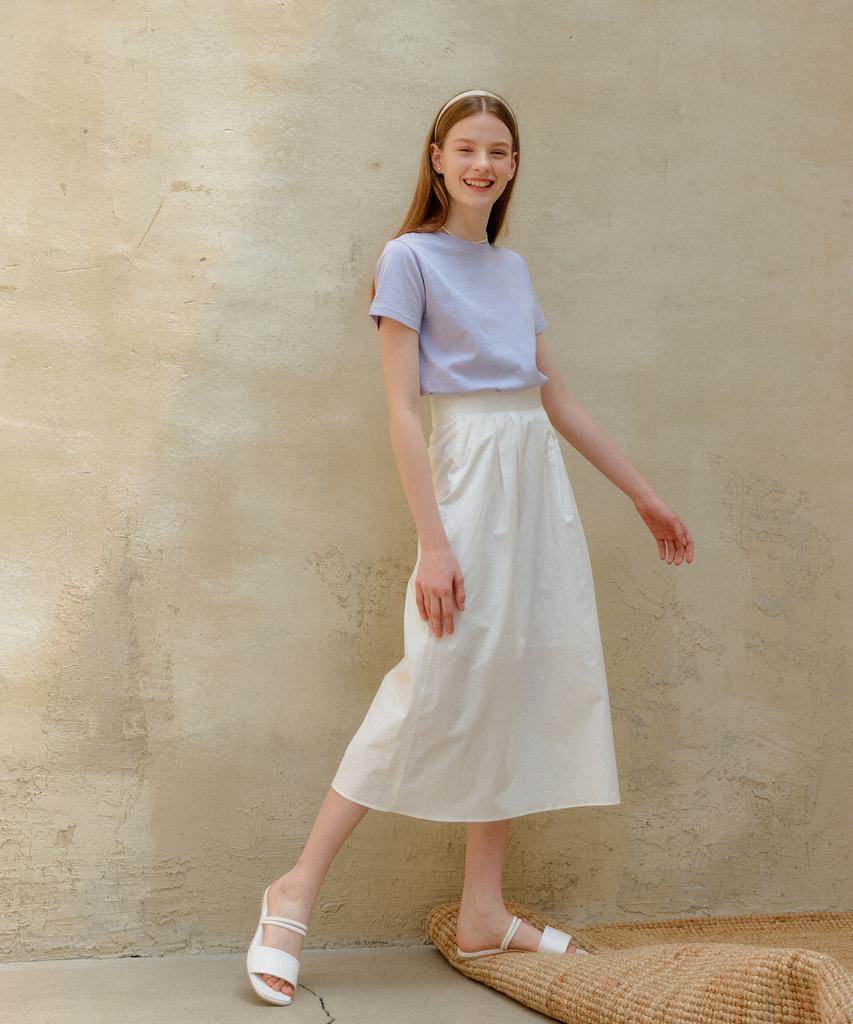 Yeoppe Cotton Long Skirt_White