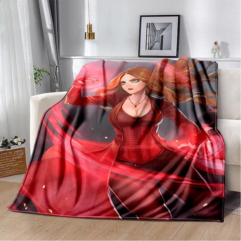 Scarlet Witch blanket sofa bed Plush blanket animation custom blanket  flannel warm soft plush Halloween thin blanket