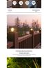 Waterproof Solar Post Cap Light for Outdoor Garden and Courtyard