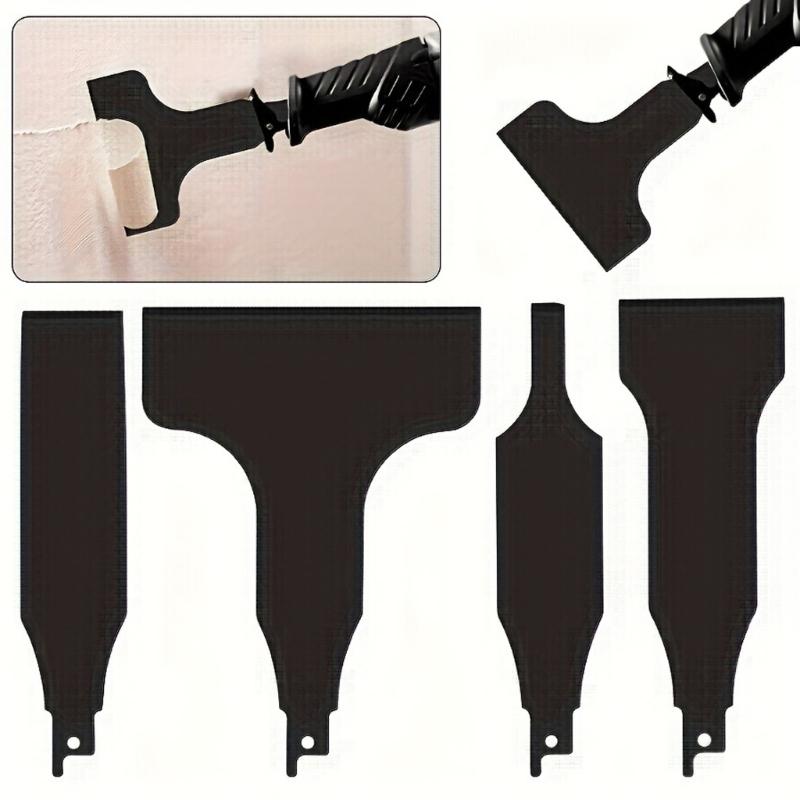 Heavy Duty Scraping Blades Set Suitable With Most Reciprocating Saw Putty Removal Kit For Wall Ground Renovations