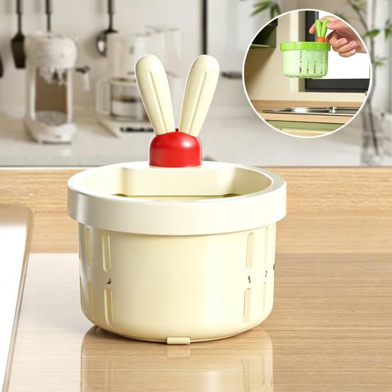 2PCS Cactus Sink Drain Basket, 3-Inch Diameter, Easy Pop-Up Waste Disposal Filter Draining Basket, for Kitchen Standard Drains