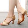 Fashion Ballroom-Dance Women Latin Dance Shoes Tango Soft Sole Jazz Shoe Girls Salsa Shoes 5/7cm Heels Practice Sandals