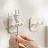 Punch-free Power Plug Hook Plastic Shaver Rack Creative Shaving Razor Holder  Home
