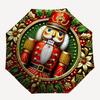 1 Stück Nussknacker Weihnachten Automatischer Öffnungs-/Schließschirm, Winddicht, Kompakter Faltbarer Schirm mit Leichtem Design für Damen/Herren215